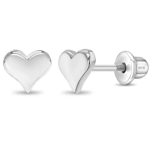 Classic Polished Heart Baby / Toddler / Kids - Sterling Silver