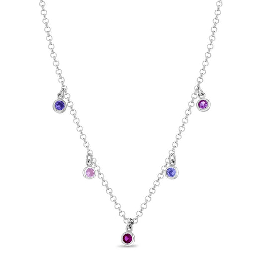 CZ Charm Little Girls Necklace