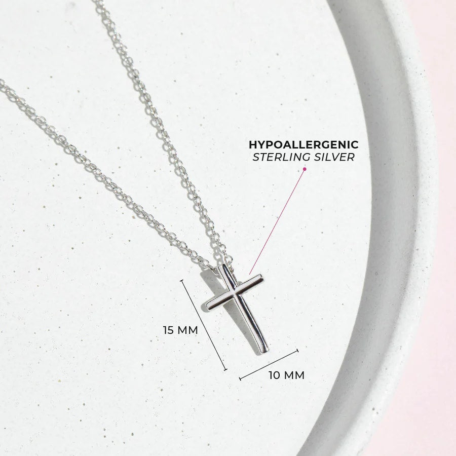 Small Cross Baby Pendant Necklace