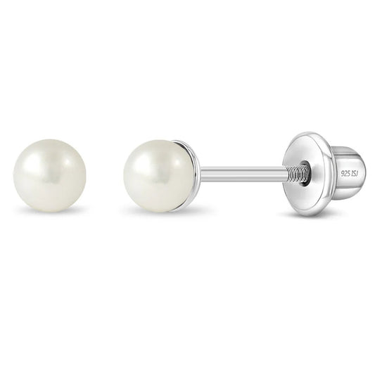 Classic Freshwater Cultured Pearl Kids Earrings