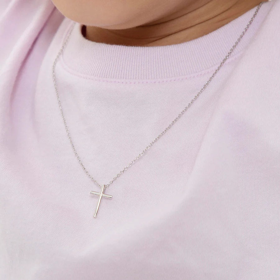 Small Cross Baby Pendant Necklace